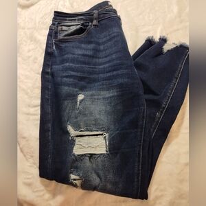 KanCan Dark Blue Distressed Skinny Jeans